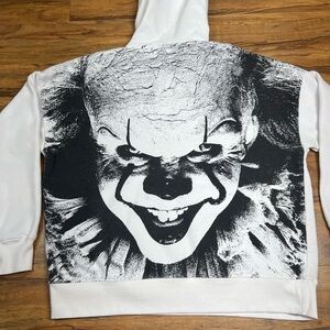 IT Sweatshirt Chapter Two Time To Float Men's Pullover Scary Clown Hoodie Size M